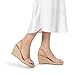 DREAM PAIRS Womens Open Toe Espadrilles Dressy Platform Sandals Slip on Elastic Ankle Strap Wedges Sandals SDPW222W Nude Size 9