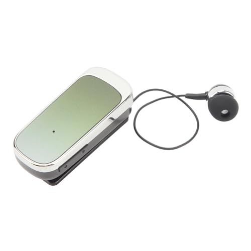Auriculares Bluetooth Retráctiles EMUKOEP con 20 Horas de Batería y Cable Extensible Verde 5