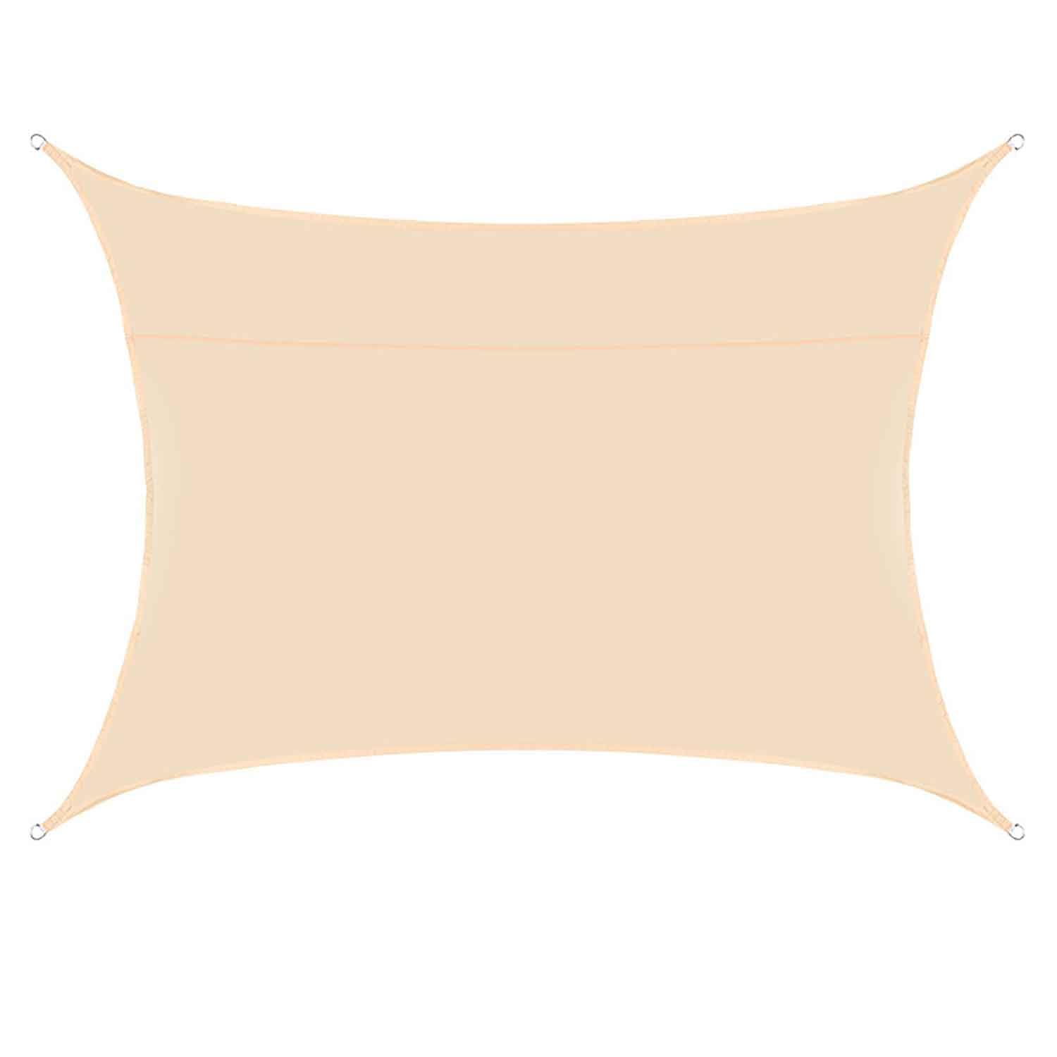 Voile d'ombrage beige 20x26Ft auvent robuste anti-UV pour terrasse