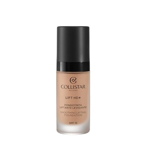Collistar Lift HD+ - Base de maquillaje para lifting (efecto lifting instantáneo, acabado satinado brillante, cobertura media modular, resistente al agua, sin transferencia, n.º 4R, 30 ml)