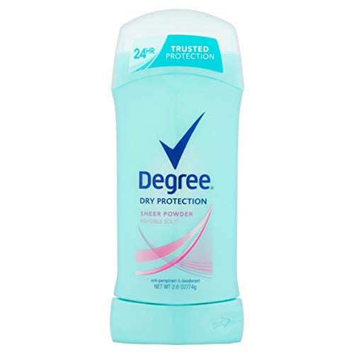 Degree Sheer Powder Antiperspirant Deodorant Stick, 2.6 oz (Pack of 5)