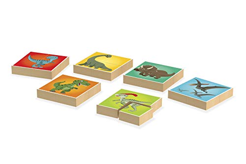 Quebra-Cabeça em Blocos – Dinos Junges Multicor