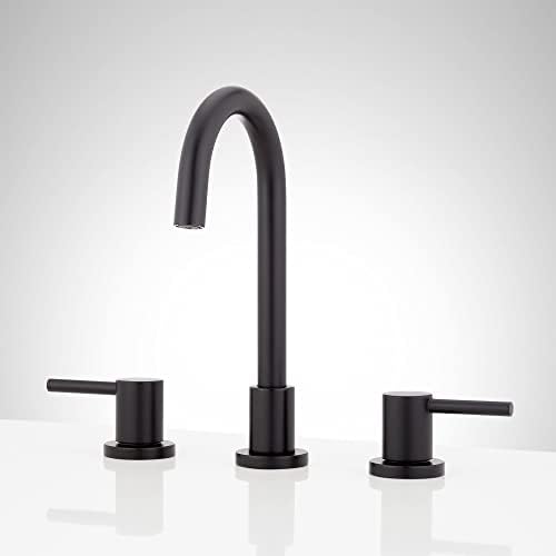 Signature Hardware 483887 Lexia 1.2 GPM Widespread Gooseneck Bathroom Faucet with Pop-Up Drain Assembly