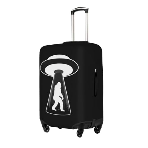 Travel Luggage Cover U.F.O. Sasquatch Alien Bigfoot Fashion Washable Baggage Suitcase Protector Fit For Luggage X-Large2
