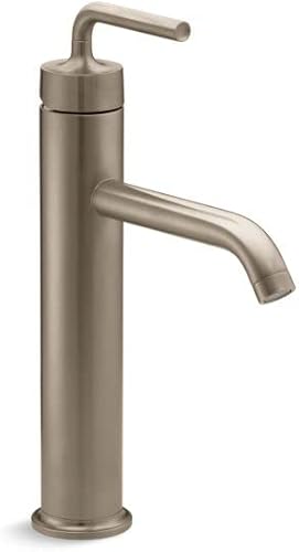 Miniatura 2 de Kohler K-14410-4-BGD Purist - Grifo para lavabo de baño con manijas de palanca baja y boquilla baja 14404-4A-BN