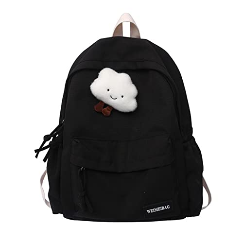 Sac à dos pour enfants grand sac d'école nylon étanche couleur unie
