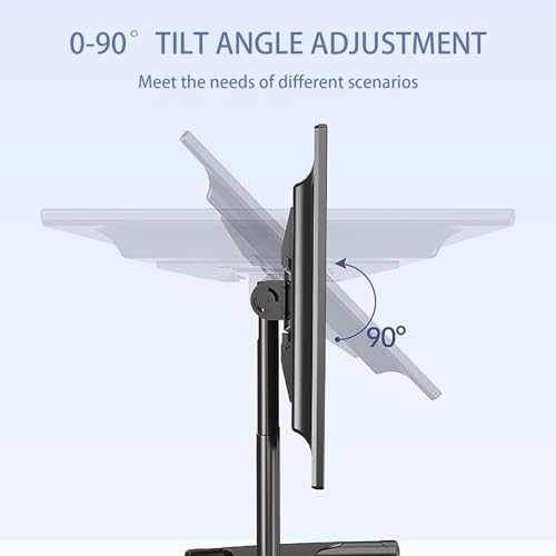 Soporte móvil para TV con ruedas, ajustable, 32-70 pulg miniatura 4