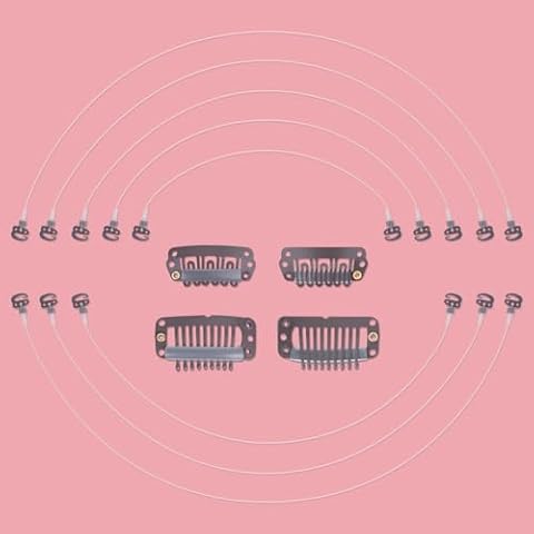 WENNALIFE Dark Brown Invisible Elastic Wire for Wire Hair Extensions Cover