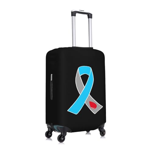 Diabetes Awareness Travel Luggage Cover Suitcase Protector Fits 29-32 Inch Case(Black,XL)2
