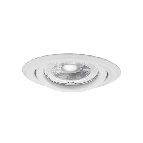 Kanlux Soporte Foco LED Empotrable Gx5.3/GU10 AC220-240V MAX 10W 15° IP20 Ø97mm taladrado Ø80mm