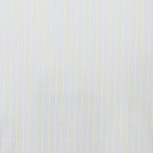 Image of Park Avenue Men's Cotton Blend Stripe Pattern Slim Fit Semi Cutaway Collar Full Sleeve Formal Shirt