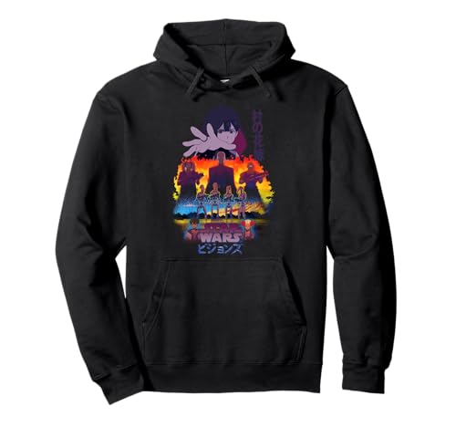 Sweat à capuche Star Wars Visions imprimé premium pour l'hiver