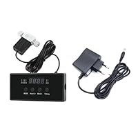 CO2-Magnetventil mit Timing-Controller, DC 12 V Einzel-/Doppelkopf Aquarium CO2 Regler Timing-Motorventil für das Wachstum von Wasserpflanzen und Gras im Aquarium