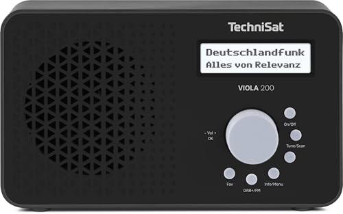 TechniSat Viola 200 - Radio Dab+/FM Portable (écran LCD, antenne télescopique, mémoire pour Les Stations Favorites, Prise Casque, Alimentation Secteur et...