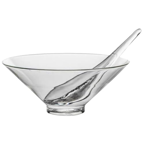 Cuenco de vidrio resistente al calor con cuchara para té matcha elegante 2