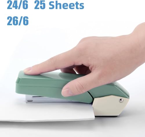 Image of Openja Desktop Staplers 360 Rotating Office Desk Staple Stapler for Up to 25 Sheets, Booklet Binding, Document Fastening, Brochure & Paper Stapling for Home, School & Office. (Multi Color)
