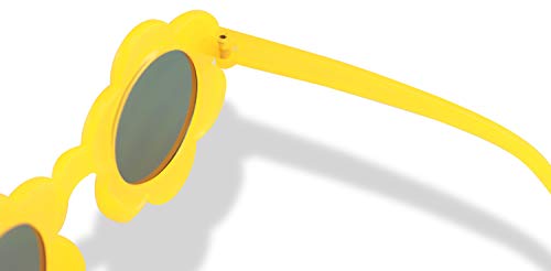 ShadyVEU Retro Round Flower Frame Kid's Sunglasses Baby Children's Colorful Cute Eyewear Outdoor Summer Party4