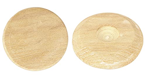 IBA Indianbeautifulart Sandalwood Pata Board/Chandan Pata 3.5 Pouces Pouces Wellness Sanalwood Frotter Pierre Chandan Frotter Stone (Stick Non Inclus)