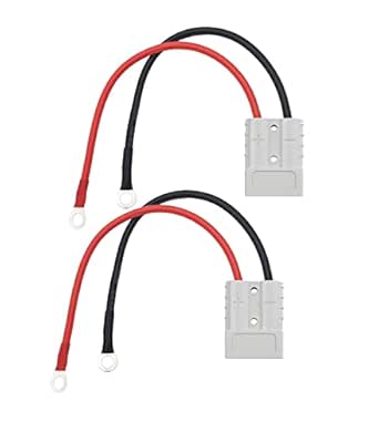 BBTISG 50A 600V Battery Connector Plug, 10AWG O-Ring Battery Connector