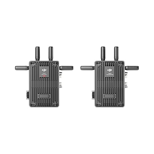 DJI Transmission (Bundle Standard), Transmission sans Fil 1 080p/60 IPS à 6 km, avec émetteur et récepteur. Transm. de métadonnées Via SDI, SDI à Double Liaison + Sortie simultanée HDMI