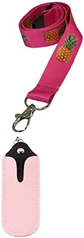 E CIG/Shisha Pen 20MM HIGH Quality Lanyard with Safety Breakaway & Matching Leather Faux CASE Holder (Black)