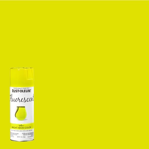 Image of Rust-Oleum 342571 Specialty Fluorescent Spray Paint, 11 oz, Yellow