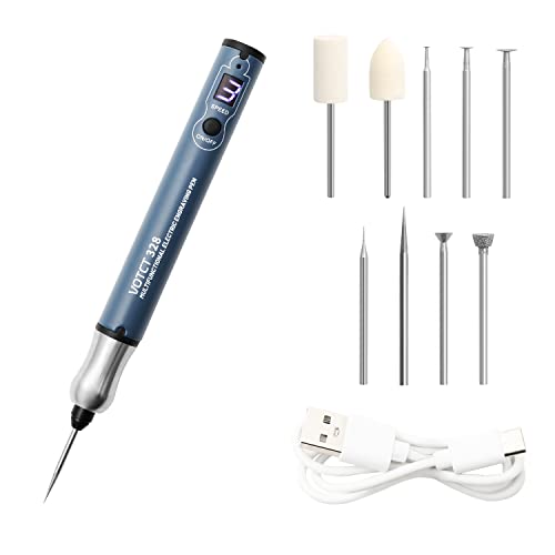 Votct Usb Rechargeble Engraving Pen With Bits Mini Engrave Polishing Tool Kit Electric Engraver Etching Pen For Jewelry Wood Resin Glass Ceramic Stone Metal Plastic Egg #TOP3