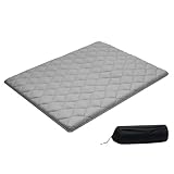 VEVOR japanische Futon-Matratze (2032 x 1524 x 63,5 mm), Faltbare Tatami (Queen Size), Bodenmatratze mit Aufbewahrungstasche & Befestigungsmaterial, 9-lagige Schlafmatte für Meditation Yoga, Grau