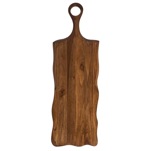 Tabla de servir larga Puro de teka miniatura 1