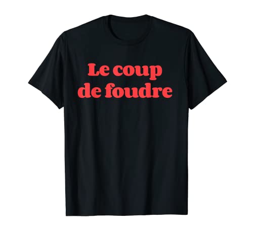 Camiseta francesa vintage Le coup de foudre Love at first site Camiseta
