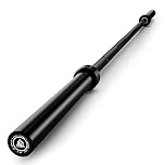 LIONSCOOL Olympic Barbell，Straight Bar and EZ Curl Bar, 2 Inch Barbell Bar for Strength Training, Weightlifting and Powerlifting (7FT Olympic Barbell)