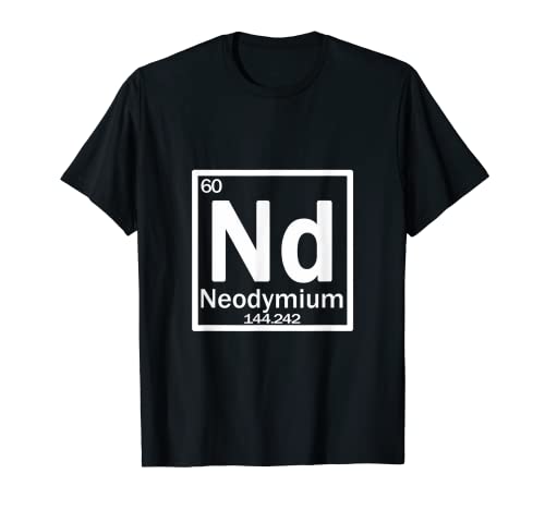 Neodymium (Nd) chemical element T-Shirt
