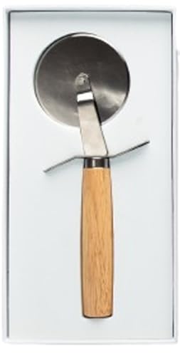 PuntoCasaStore TAGLIAPIZZA Manico Legno 18xDIAM.6 CM CUOREMATTO 2024 BOMBONIERA Idea Regalo Matrimonio Anniversario PROMESSA