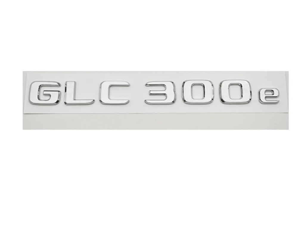 YTQMoreBNZ YYDStes ABS Car Letters Logo GLC 300e Badge Sticker Rear Trunk Emblem Decals Compatible With Mercedes Benz GLC 300e X254