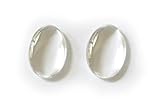 www.Beadingsupplys.com 60 Clear Oval Glass Cabochons For Photo Pendant Bezels 13mm