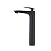 Grifo Mezclador Para Lavabo Grifo de baño Alto Agua, Negro Mate