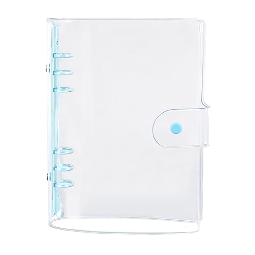 CHANGJIQ NAoC_[Jo[ A5 6 PVC ~j VXe蒠Jo[ V[ tH_[ 蒠 m[gubNVF  ی h ^O tB\ Xibv{^  (u[, A5)