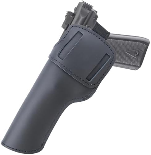 OWB Leather Holster for Ruger Mark IV 22/45 with 5.5'' Barrel, Compatible with Mark IV Target, Standard,- Premium Leather, Snap-Button Retention for Secure Carry and Quick Draw Detail