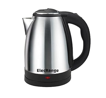 ELECRANGE Electric Kettle Stainless Steel 1.8 L | 1500W | Superfast Boiling | Auto Shut-Off | Boil Dry Protection | 360? Rotating Base |