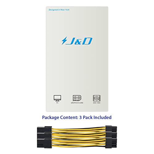 3 Confezioni 6 Pin a 8 Pin PCI Exprss (PCIe) Grafica Scheda Video Cavo Adattatore di Alimentazione - 10cm - Scheda video - Immagine 6