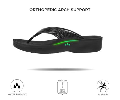 Image of AEROTHOTIC Comfortable Arch Support Flip Flops for Women Orthotic Sandals