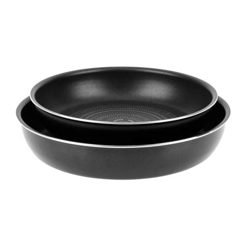 Sitram 714946 Cookware Set 14 Pieces Aluminium Black: 2 Amuv Handles, 1 Wok Ø28 cm 2 Frying Pans Ø24.28 3 Saucepans Ø16,18,20 2 Glass Cover Diameter 24.28 3 Plastic Cover Diameter 16,18,20 1 Spatula - Image 2