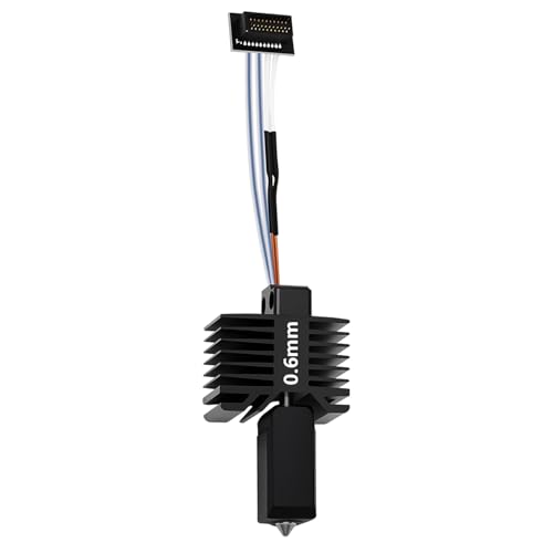 【Upgraded All-Metal Hotend】0.6mm Hardened Steel Nozzle Hotend Assembly for Bambu Lab P1S/P1P Printers, 24V 48W Ceramic Heater with High-Temp Thermistor Replacement Hotend for P1 Series 3D Printers by LANKEGU - Used condition - US$17.41