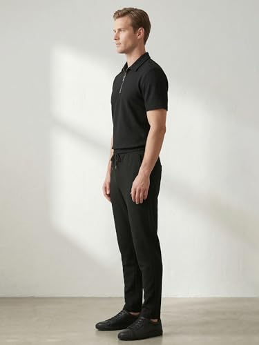 Image of Dollar Men Co-Ord Set | Polyester Trackpants + Polo T-Shirt | Regular Fit, Quick Dry & Breathable | Gym, Casual & Sportswear | Pack of 1