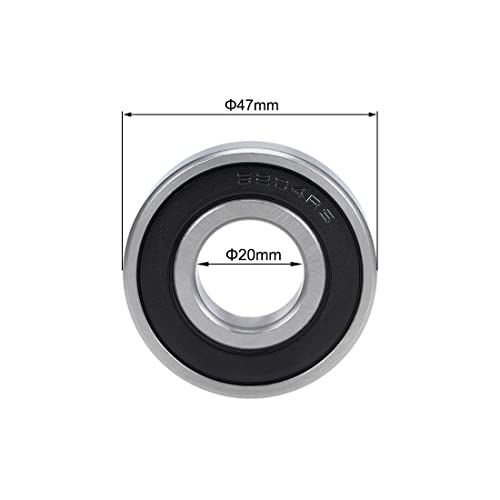 Roulement 6204-2RS en acier chromé haute précision pour usage industriel