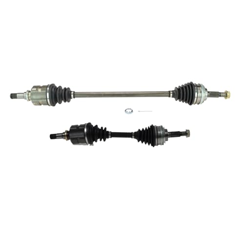 Image of TRQ Front Driver Side and Passenger Side CV Axle Assembly Set 2 Piece Compatible with 93-02 Toyota Corolla 98-02 Chevrolet Prizm 93-97 Geo Prizm 90-93 Toyota Celica ST Manual Transmission