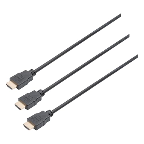 Câble HDMI 4K DIGITUS avec contacts plaqués or assurant une conductivité d'image maximale