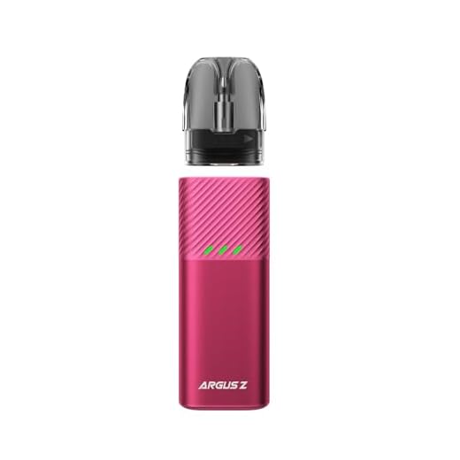 VOOPOO Argus Z Vape 17W Pod Kit Built in 900mAh Battery 2ml Tank Capacity with One Argus Cartridge 0.7ohm Vaporizer Electronic Cigarette (No Nicotine, No E Liquid) (Rose pink)