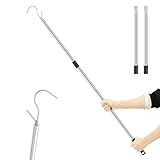 Facile à monter : la tringle à crochet solide ne nécessite aucun outil compliqué, et la longueur peut être ajustée rapidement en épissant/démontant simplement les sections de barre. Il est facile et efficace à utiliser. Même un débutant peut terminer le montage en 1 minute et peut facilement s'adapter à différents scénarios d'utilisation