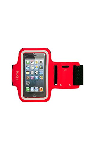 iHome Sport Adjustable Armband for Samsung Galaxy S4 - Red